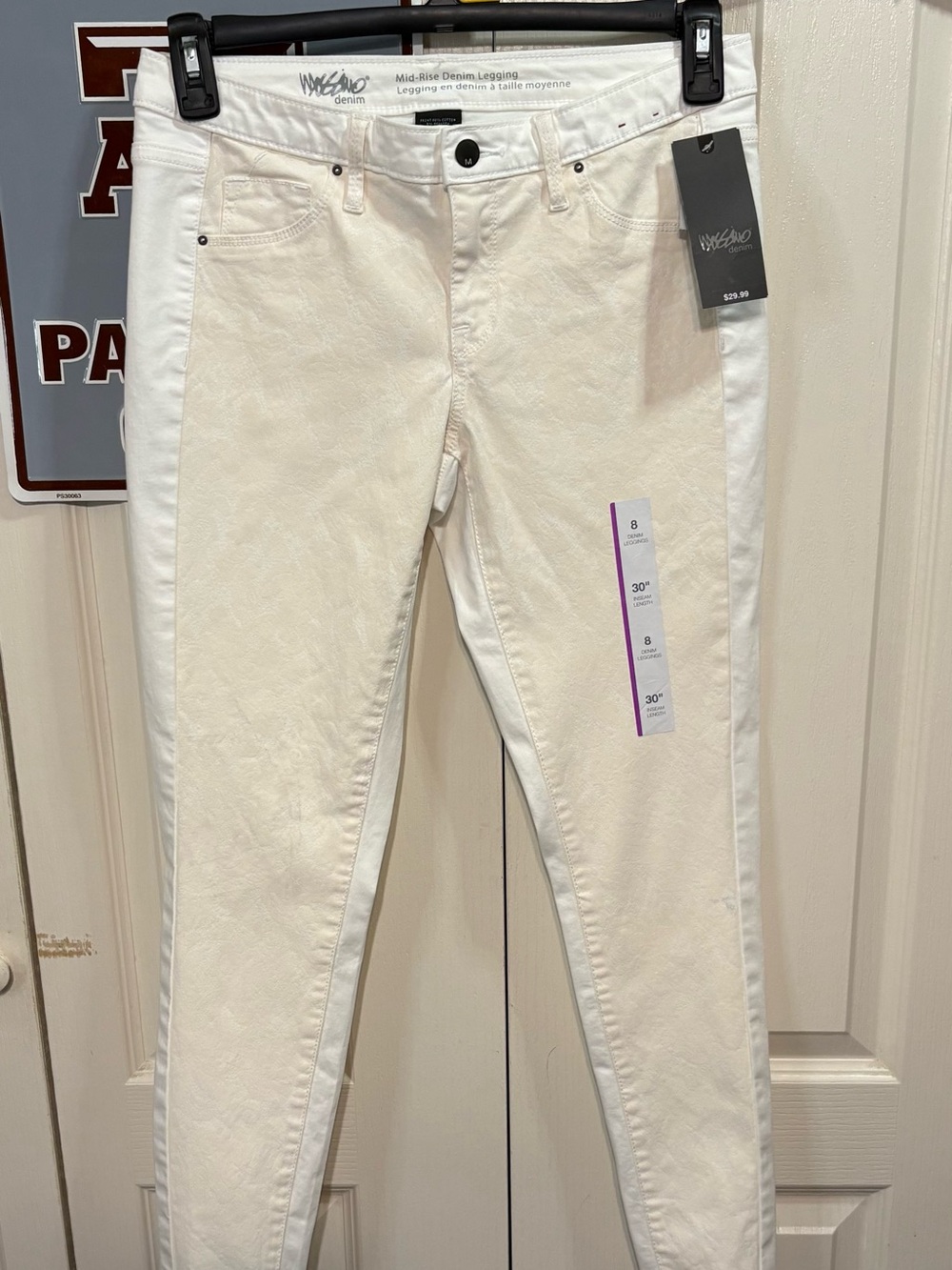 Mossimo Supply Co. Two-Tone White Leggings Jeans